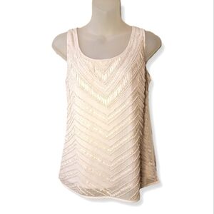 WHBM Embellished Beaded Tank Top